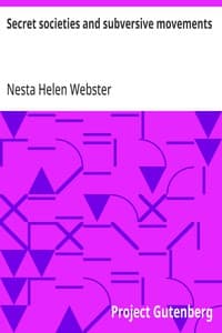 Secret societies and subversive movements