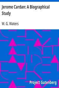 Jerome Cardan: A Biographical Study