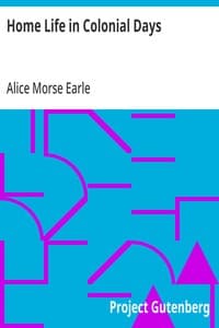 Home Life in Colonial Days