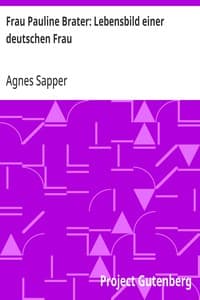 Frau Pauline Brater: Lebensbild einer deutschen Frau