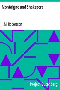 Montaigne and Shakspere