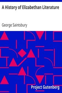 A History of Elizabethan Literature