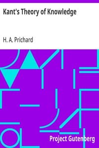 Kant's Theory of Knowledge