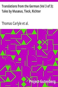 Translations from the German (Vol 3 of 3): Tales by Musæus, Tieck, Richter