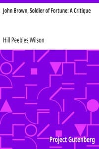 John Brown, Soldier of Fortune: A Critique