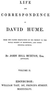 Life and Correspondence of David Hume, Volume 2