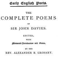 The Complete Poems of Sir John Davies. Volume 1 of 2.