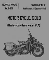 Motorcycle, Solo (Harley-Davidson Model WLA)