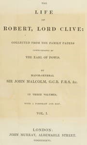 The Life of Robert, Lord Clive, Vol. 1 (of 3): Collected from the Family Papers Communicated by the Earl of Powis