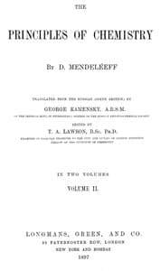 The Principles of Chemistry, Volume II