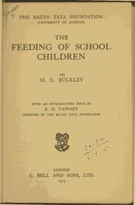 The Feeding of School Children