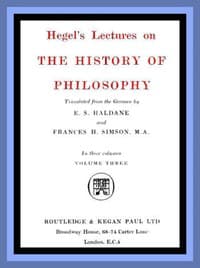 Hegel's Lectures on the History of Philosophy: Volume 3 (of 3)