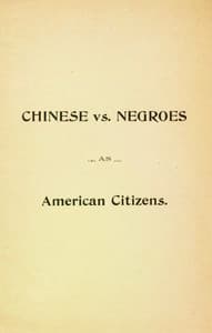 Chinese vs. Negroes as American Citizens: Mr. Scottron's Views on the Advantages of the Proposed Negro Colonization in South America