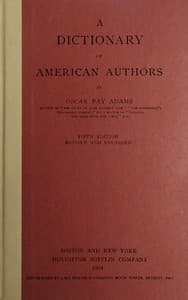A dictionary of American authors
