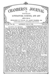 Chambers's Journal of Popular Literature, Science, and Art, fifth series, no. 129, vol. III, June 19, 1886