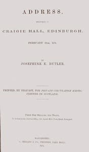 Address, delivered in Craigie Hall, Edinburgh, February 24th, 1871