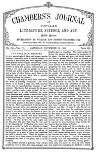 Chambers's Journal of Popular Literature, Science, and Art, Fifth Series, No. 150, Vol. III, November 13, 1886