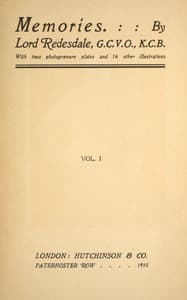 Memories (volume 1 of 2)