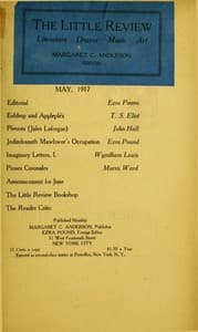The Little Review, May, 1917 (Vol. 4, No. 1)