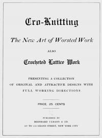 Cro-knitting : $b The new art of worsted work : also crocheted lattice work