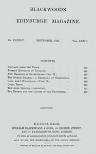 Blackwood's Edinburgh Magazine, Vol. 74, No. 455, September, 1853