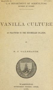 Vanilla culture as practiced in the Seychelles Islands