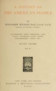 A history of the American people, Vol. 2 [of 5] : $b Colonies and nation