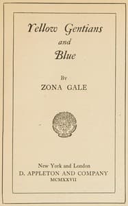 Yellow gentians and blue